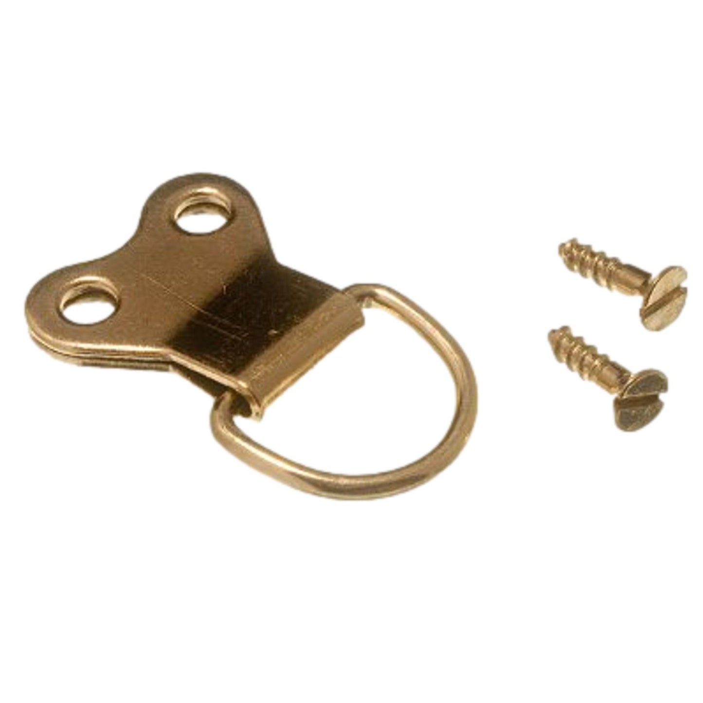 X-Hooks Brass Double D Rings For Picture Frames (2 Pack) 