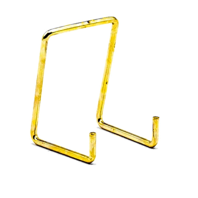 JES Small 65mm Wire Plate Stand Brassed (Size 1, 10 Pack)