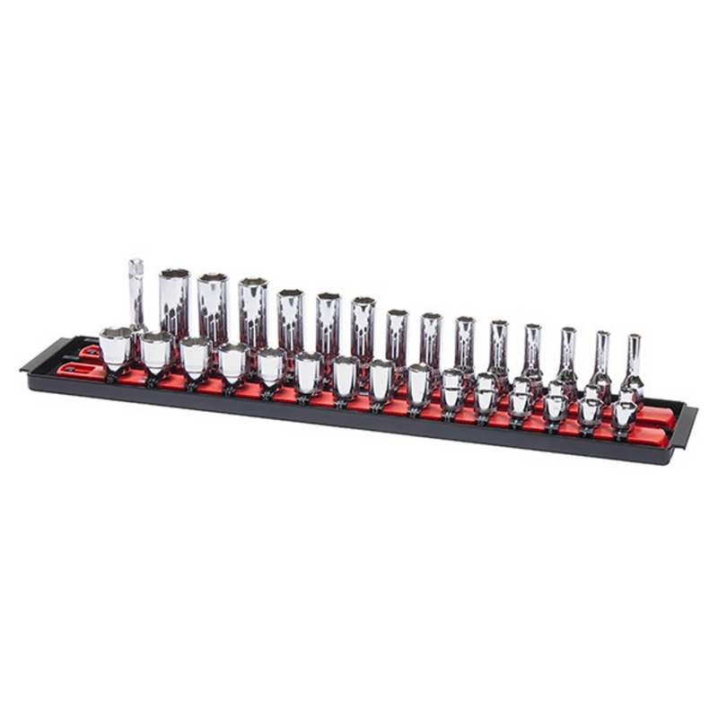 Ernst 8497 1/2" Socket Boss Storage Organiser Rail 2-Rail Twist Lock 13" Blue