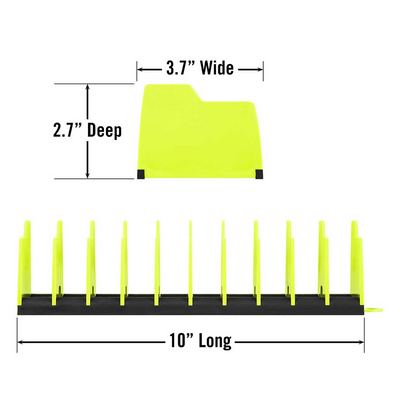 Ernst 10 Tool Plier Pro® Organiser Storage HIVIZ/Black 5505HV