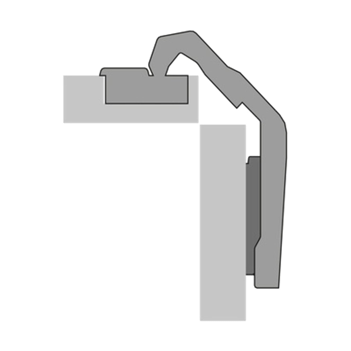 Hettich Intermat 9930 Corner Cabinet Hinges and Mounts 50-65 Degree TB45