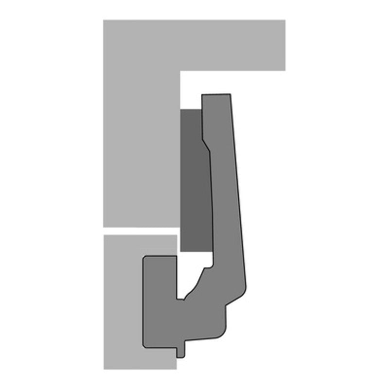 Hettich Intermat 9936 W90 95˚ Angle Inset Hinge 77708 & Mount 9075005