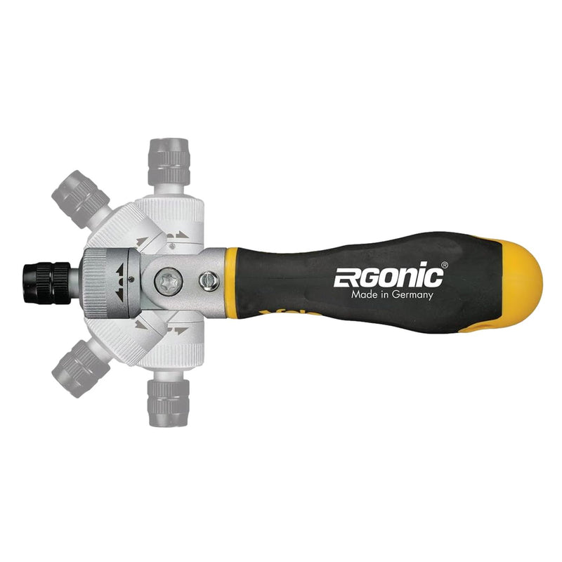 Felo Screwdriver Ergonic K Handle 1/4" 180 Degree Pivotable Ratchet 