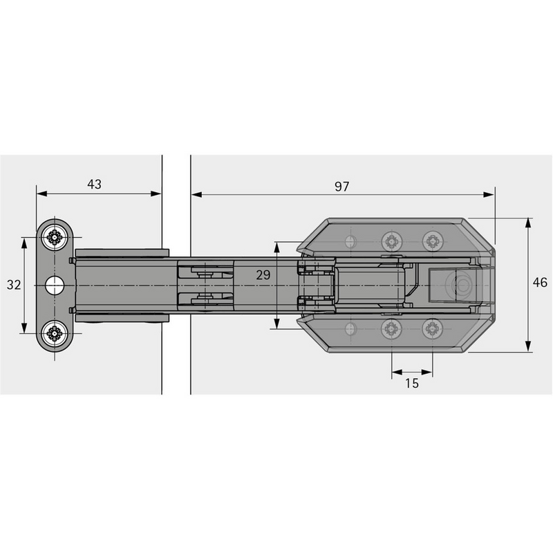 Hettich Kamat Refrigerator Hinge 9239784