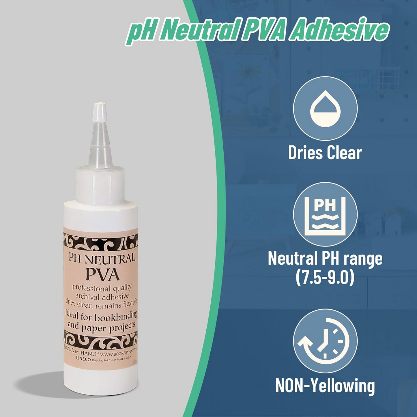 PVA Glue Adhesive Neutral pH 120ml by Books by Hand 