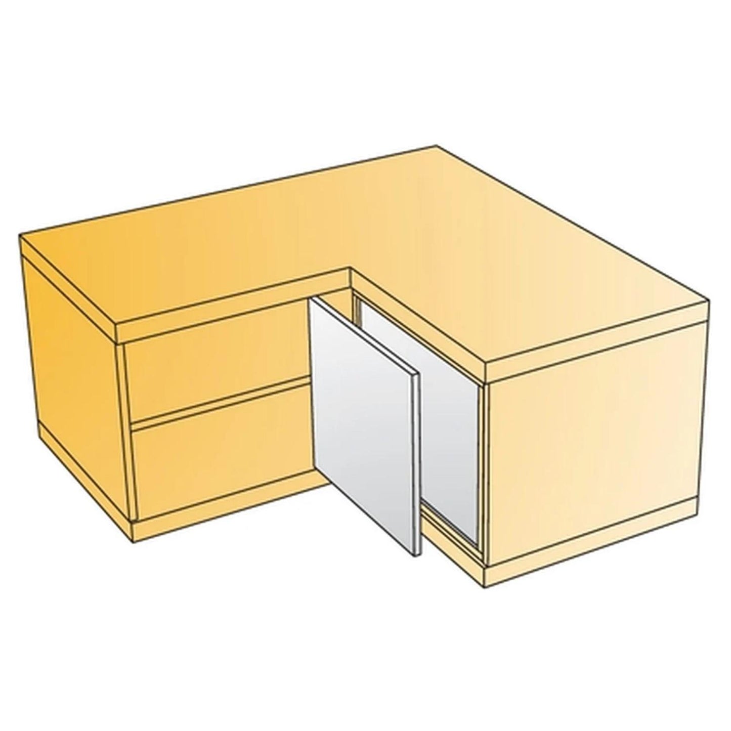 Titus S Type 110/90° Blind Panel Hinge 248-0742-050-SY