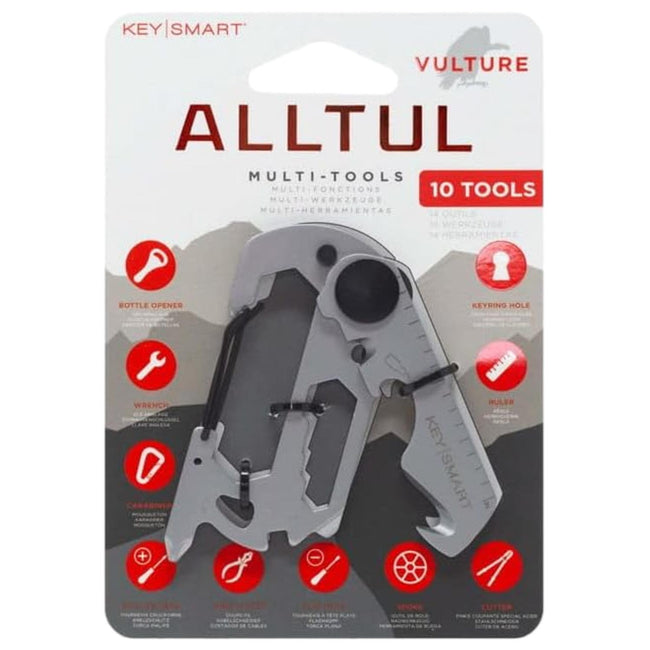 KeySmart Alltul Multi-tool Vulture for Keyring & Wallet Stainless Steel