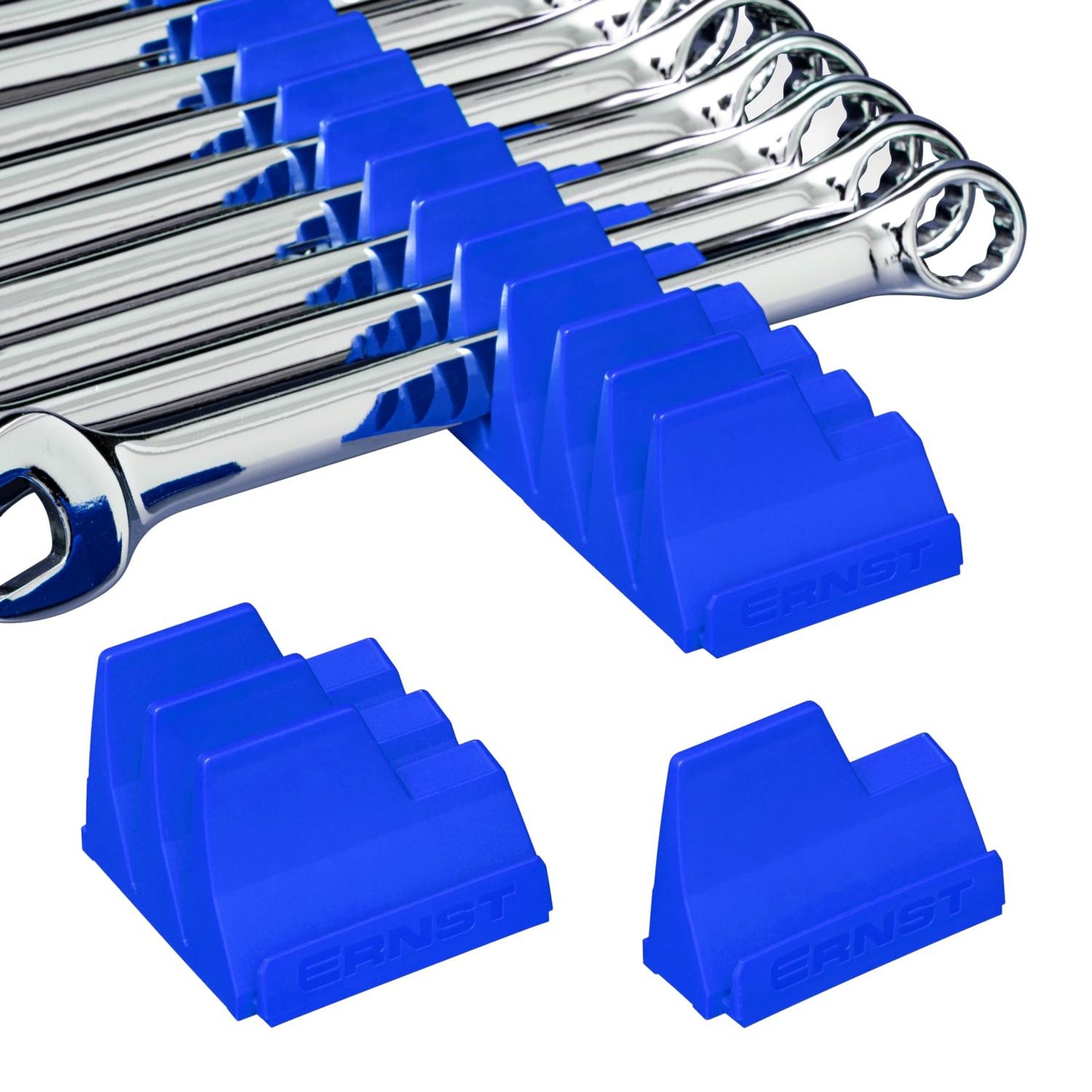 Ernst Manufacturing 5404 Wrench Pro - Modular Wrench Storage for 20 Wrenches - Blue