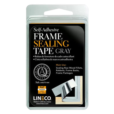 Lineco Picture Frame Sealing Tape Self-Adhesive Grey 3.1cm x 7.3m