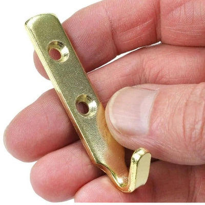 Heavy Duty Brass J Picture Mirror Hook 62mm x4