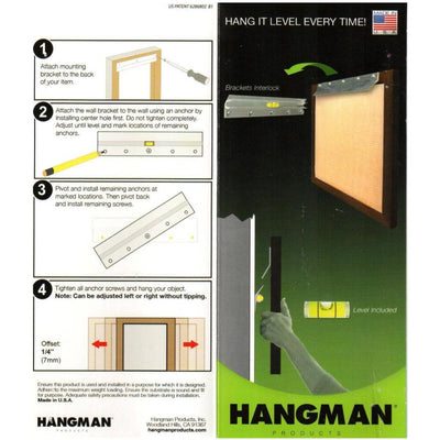 Hangman Heavy Duty Picture & Mirror Z Bar Hanger 254mm (10")
