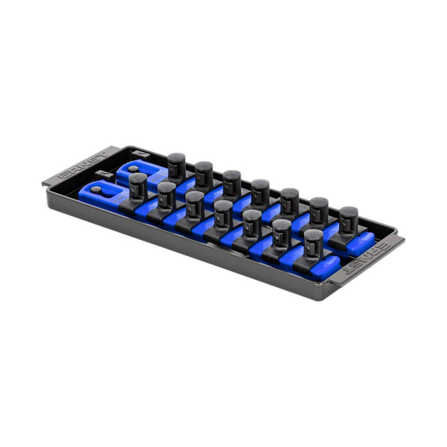 Ernst 8557 1/2" Socket Boss Storage Organiser 2-Rail Twist Lock 8" Blue