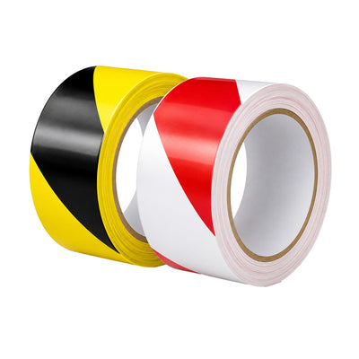 Self Adhesive Hazard Warning Floor Marking Tape Black & Yellow 50mm x 33m