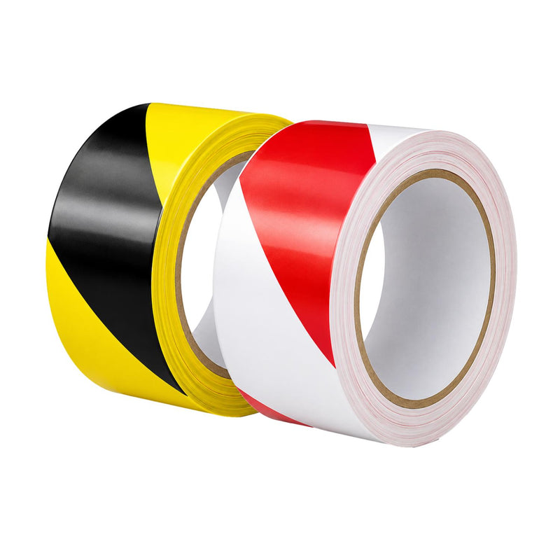 Self Adhesive Hazard Warning Floor Marking Tape Black & Yellow 50mm x 33m