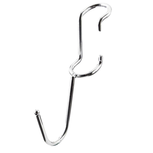 PoleHooks Chrome Wire Shelving J Hooks (5 Pack)