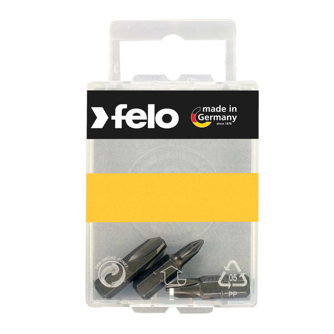 Felo Phillips Bits C6.3 Industrial PH 1/2/3 x 25mm 3 Piece Set