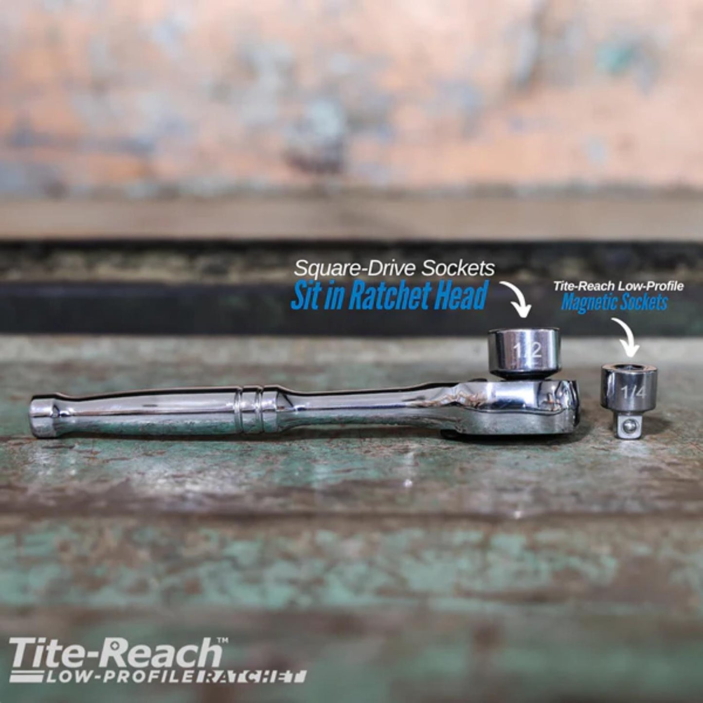 Tite Reach Low Profile 1/4" Ratchet Standard Grip