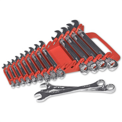 Ernst 15 Tool Gripper Spanner/Wrench Organiser Red 5088