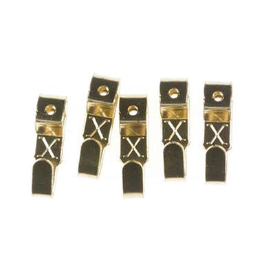 X-Hooks No.1 Small Brass Plated Picture Hooks (Pack of 50)
