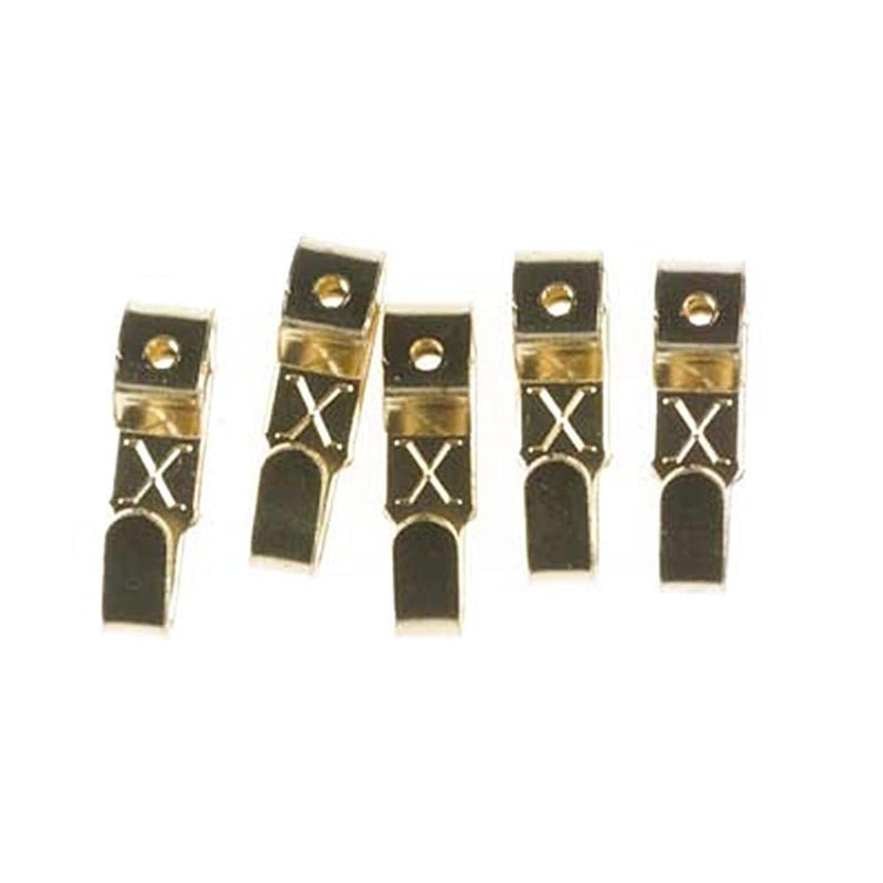 X-Hooks No.1 Small Brass Plated Picture Hooks (Pack of 50)