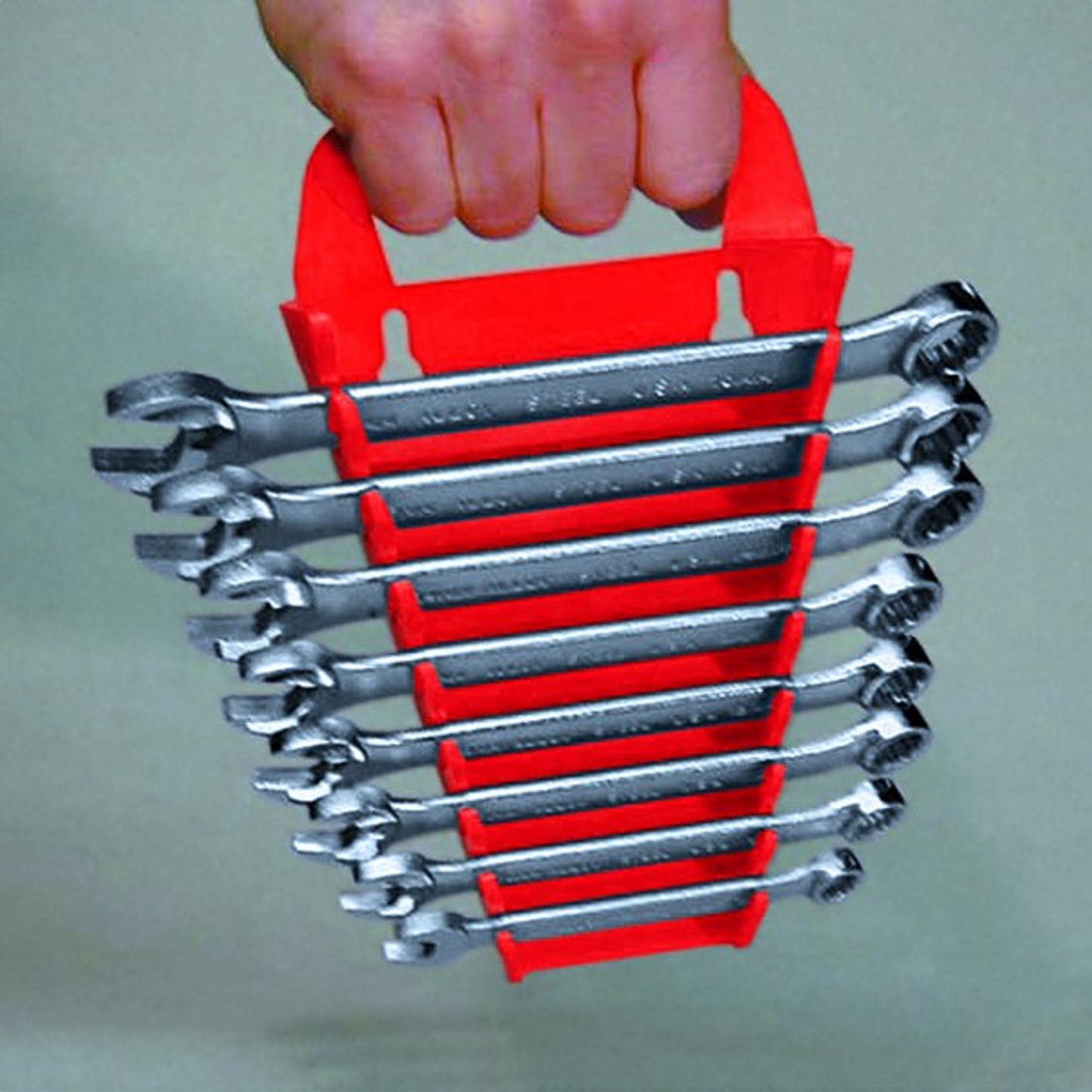 Ernst 15 Tool Gripper Spanner/Wrench Organiser Red 5088