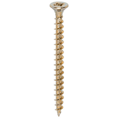 TimCo Solo 5.0 x 60mm Yellow Wood Screw Pozi CS (200 Pack)