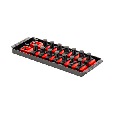 Ernst 8554 1/2" Socket Boss Storage Organiser 2-Rail Twist Lock 8" Red