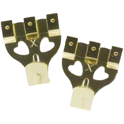 X-HOOKS No.4 Large Brass Plated Picture Hooks (Pack of 10)