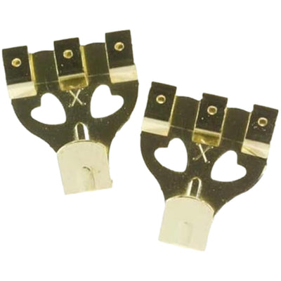 X-Hooks No.4 Large Brass Plated Picture Hooks (Pack of 10)