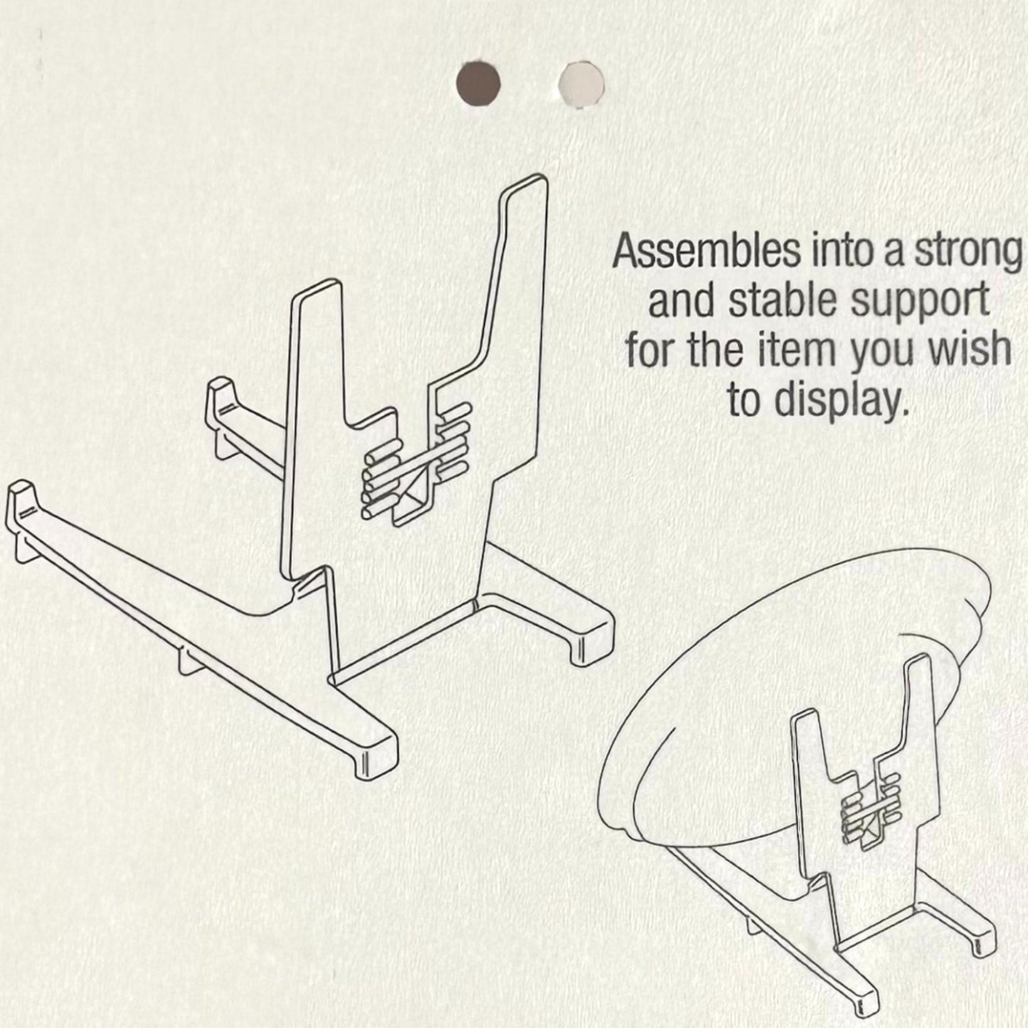 X Adjustable Display Stand For Plates, Books, Photos, Mats Etc Large 30.5cm
