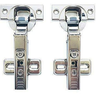 Blum 71B3550 110° Soft Close Overlay Hinge & 173L6100 Mounting Plate (2 Pack)