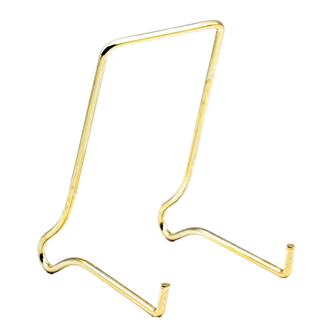 JES Extra Large 165mm Wire Plate Stand Brassed (Size 4, 10 Pack)
