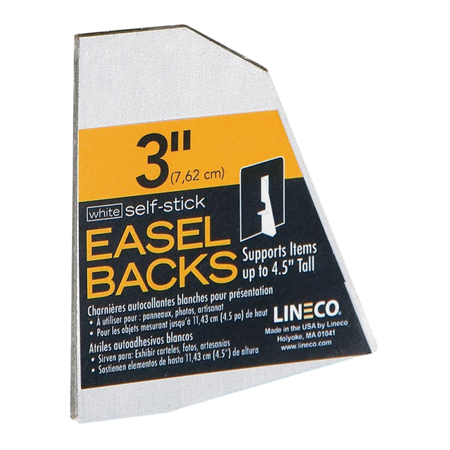 Lineco Easel Back Self Adhesive 3" (7.6cm) White (5 Pack)