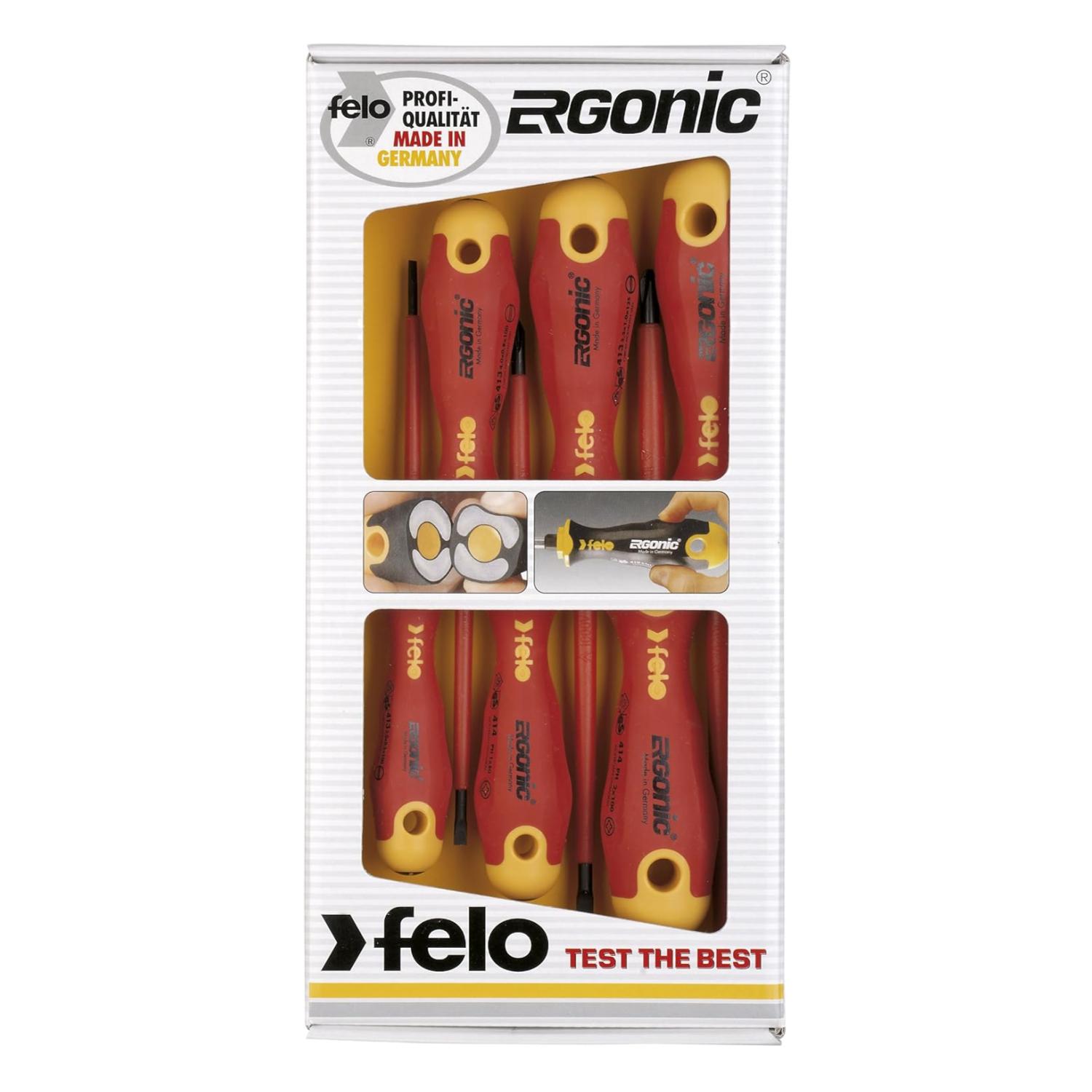 Felo Screwdriver Ergonic VDE SL / PH 6 Piece Set – Go Hardware