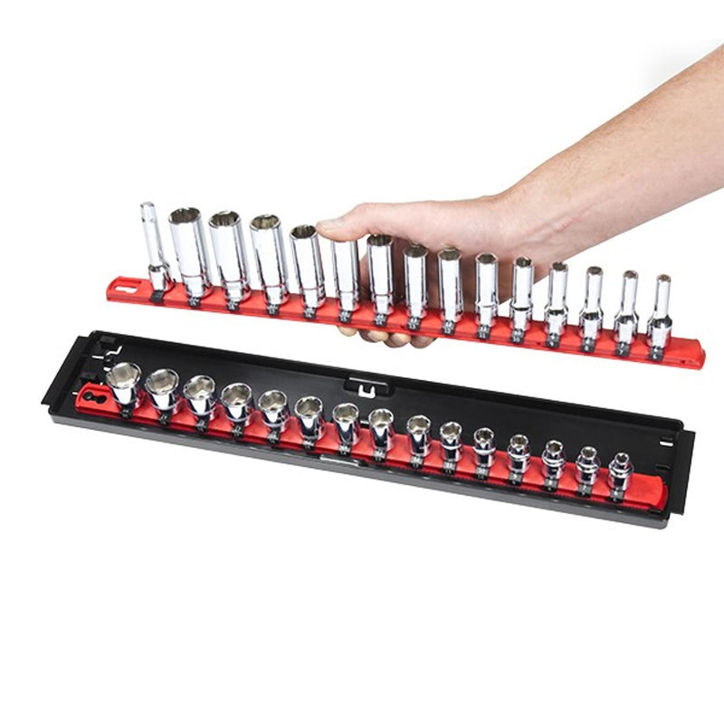 Ernst 8468HV 3/8" Socket Boss Storage Organiser Rail 2-Rail Twist Lock 13" HV