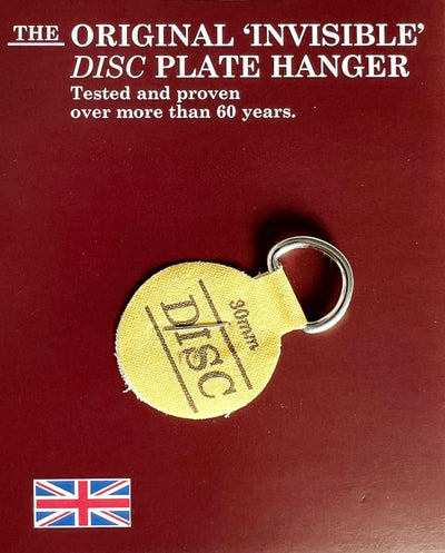 Disc Plate Hangar for Walls - Invisible Self Adhesive Plate Holder 5 Pack (1"/30mm)