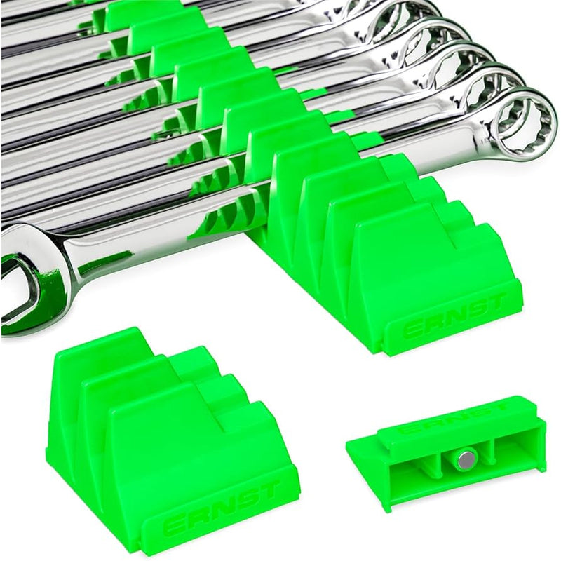 Ernst 5417M Wrench Pro 40 Tool Magnetic Spanner Storage Organiser Green