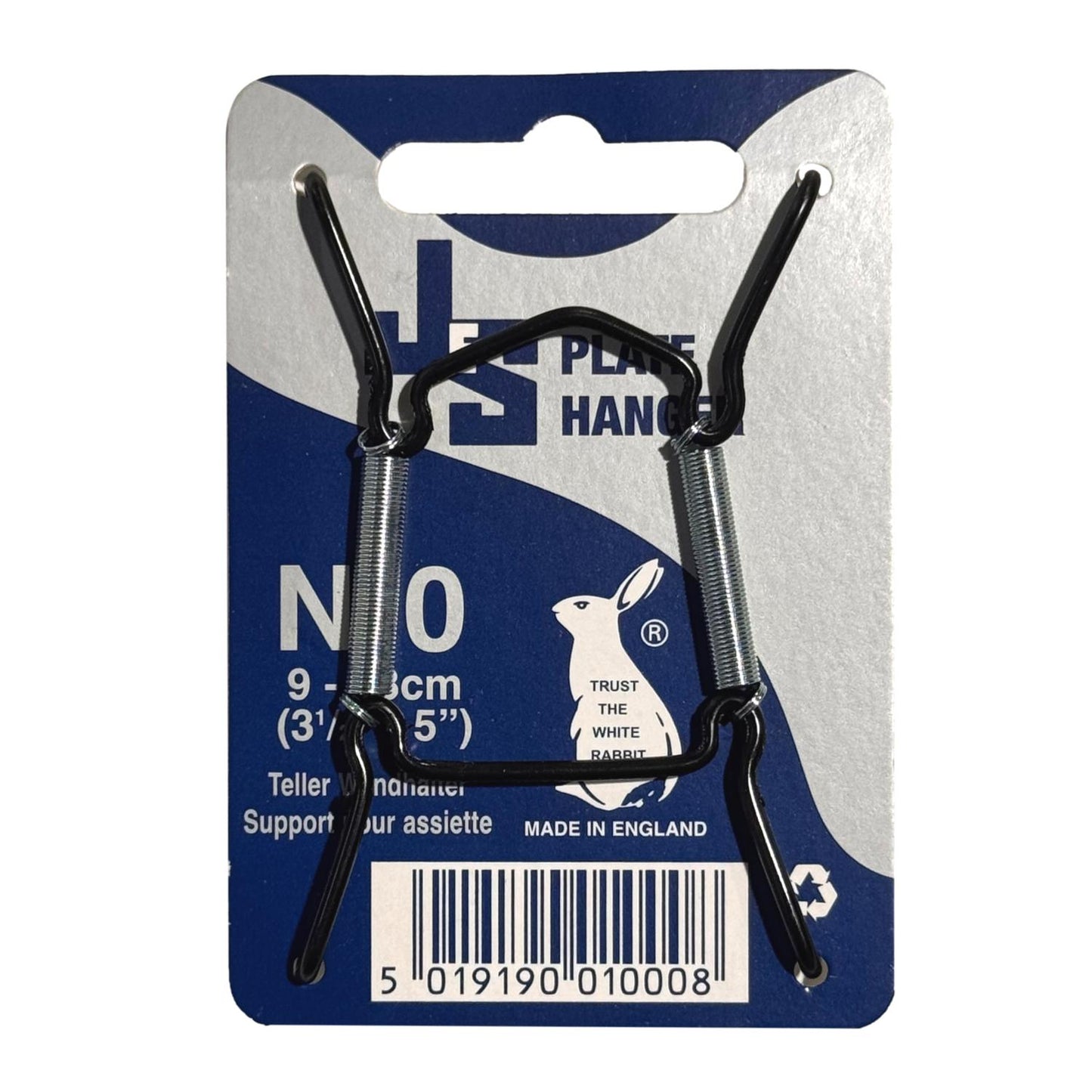 JES Hanging Plate Wire BLACK No 0 (9cm-13cm)