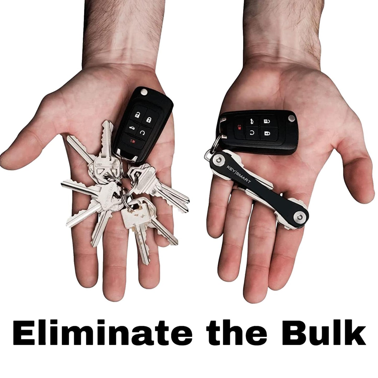 KeySmart Original Compact Keyring Key Holder Black