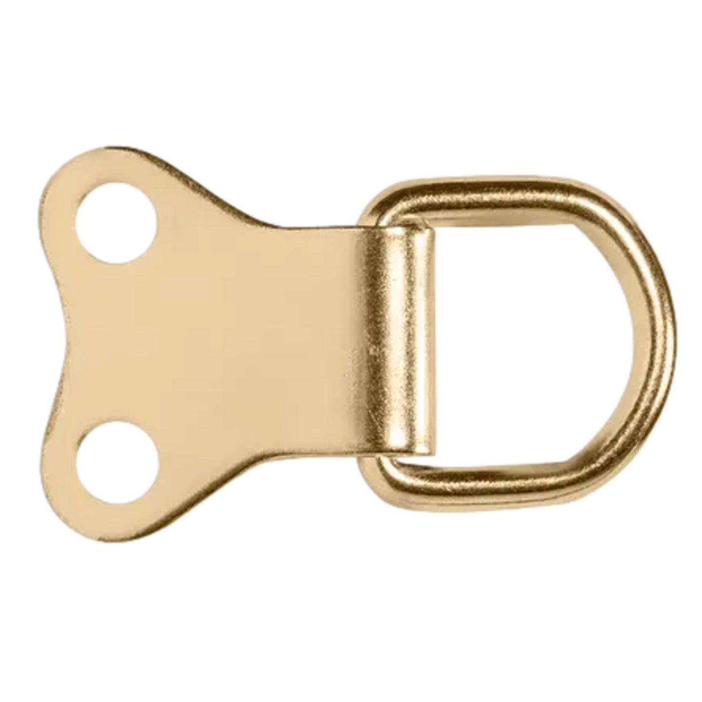 X-Hooks Brass Double D Rings For Picture Frames (2 Pack) 
