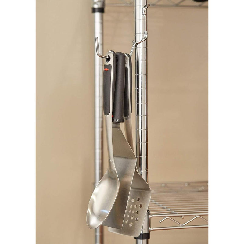 PoleHooks Chrome Wire Shelving Utility Hooks (5 Pack)