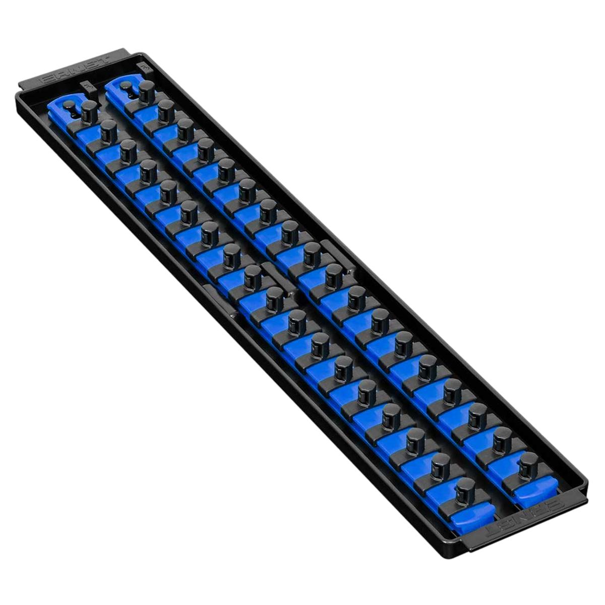 Ernst 8456 3/8" Socket Boss® Storage Organiser 2-Rail Twist Lock 18” Blue