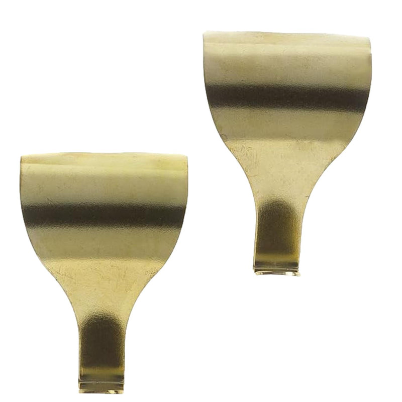 X-Hooks Picture Rail Hangers Brass Finish 2 Pack