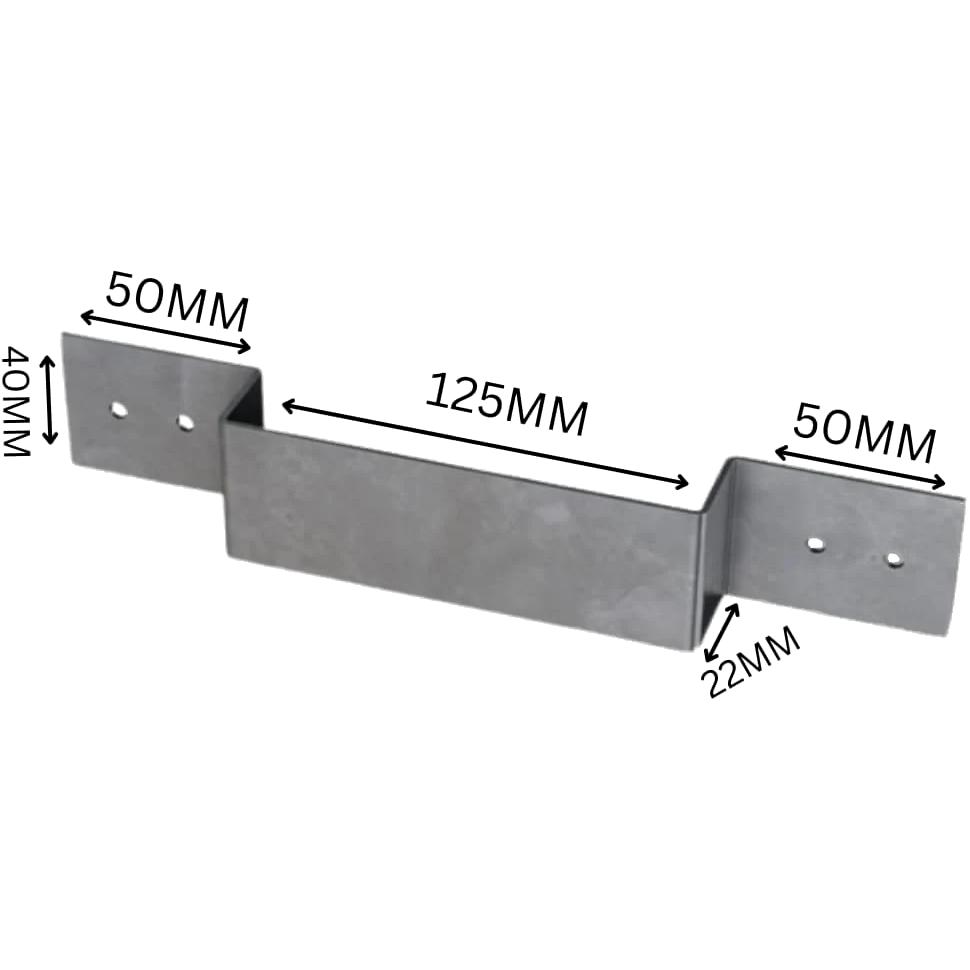 Heavy Duty Fence Panel Security Bracket Anti-Rattle (2 Pack)