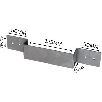 Heavy Duty Fence Panel Security Bracket Anti-Rattle (2 Pack)