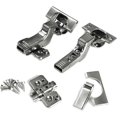 Blum Soft Close Inset Hinge 71B3750 & Mounting Plate 173H7100 & Covers x8