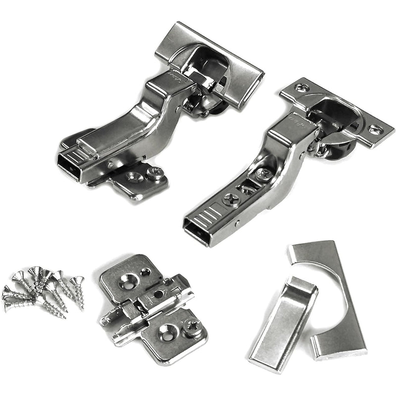 Blum Soft Close Inset Hinge 71B3750 & Mounting Plate 173H7100 & Covers x8