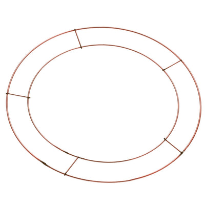 12" 30cm Wire Wreath Making Ring Copper (5 Pack)