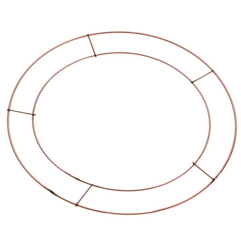 12" 30cm Wire Wreath Making Ring Copper (5 Pack)