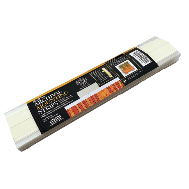 Lineco Artwork Archival Mounting Strips Clear 30.5 cm (60 Pack)
